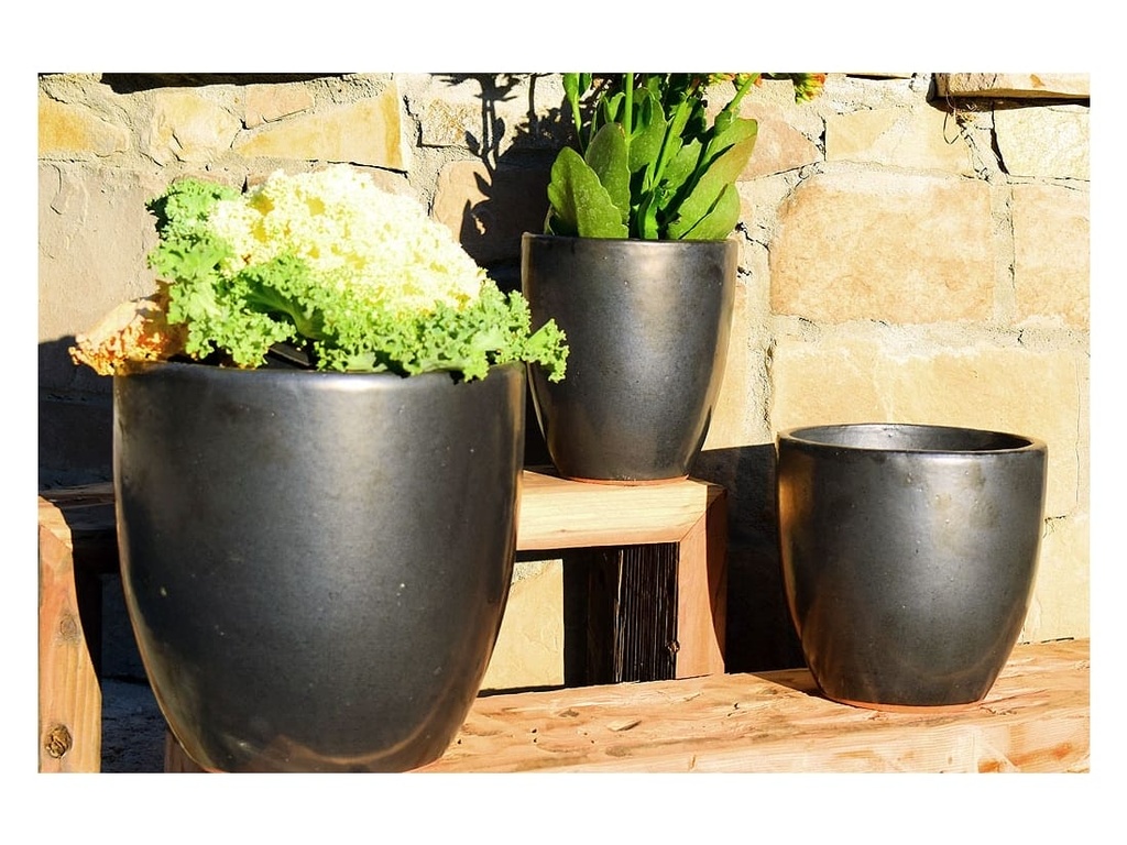 [PY-1025SVR-S3] VALENCIA PLANTER, SILVER, SET OF 3- 14.0"X14.0", 12.0"X10.5", 8.5"X8.0"