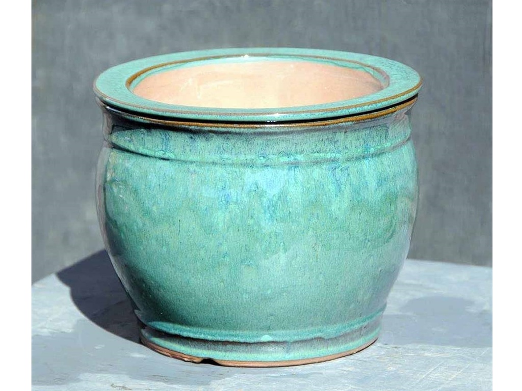 [PY-S1354JDE-C-C6] ROUND SW POT, JADE, SIZE C 5.0"x4.0" (SOLD IN CASE OF 6)