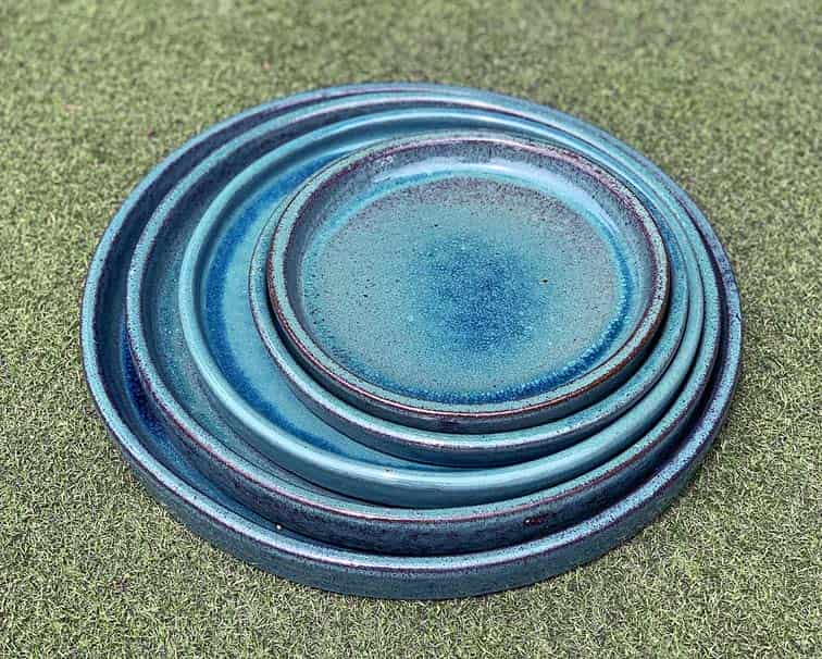 ROUND SAUCER, JADE, OD 13.5", ID 12"