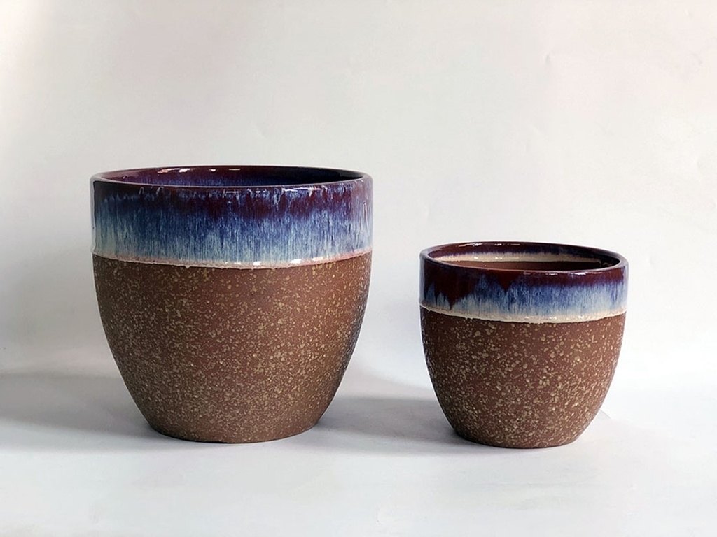 VALENCIA,BRICK GRANITE SAND,SET OF 2- 11.5"X10.0",8.5"X7.5"