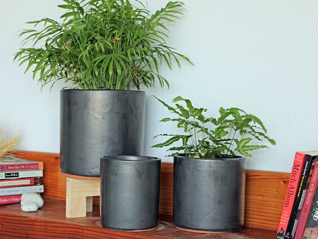 [PY-T5175SVR-S3] BEGONIA PLANTER, SILVER,SET OF 3 - 8.5"X8.5",6.5"X6.5",5.5X5.5,