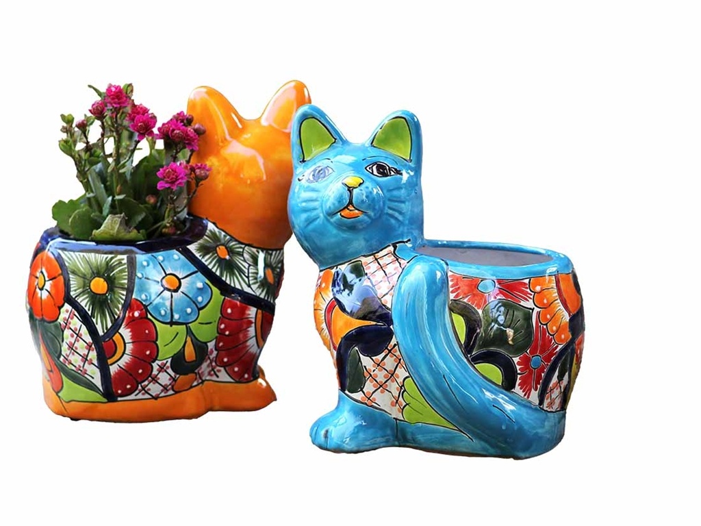 GATO MACETA, 7.5"X10.5"