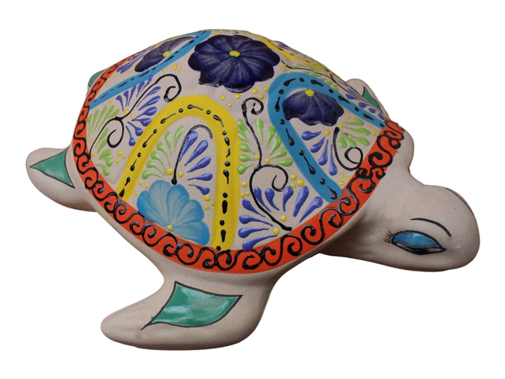 [TL-A5065TRL] TALAVERA TIERRA LUZ TORTUGA NADADORA GRANDE, 14"X16"X4.5"