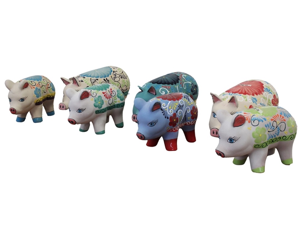 TALAVERA TIERRA LUZ, PUERCO MEDIANO CERRADO, 17.5"X7.0"X9.0"