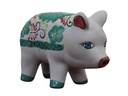 TALAVERA TIERRA LUZ, PUERCO CHICO CERRADO, 12.5"X5.0"X9.0"