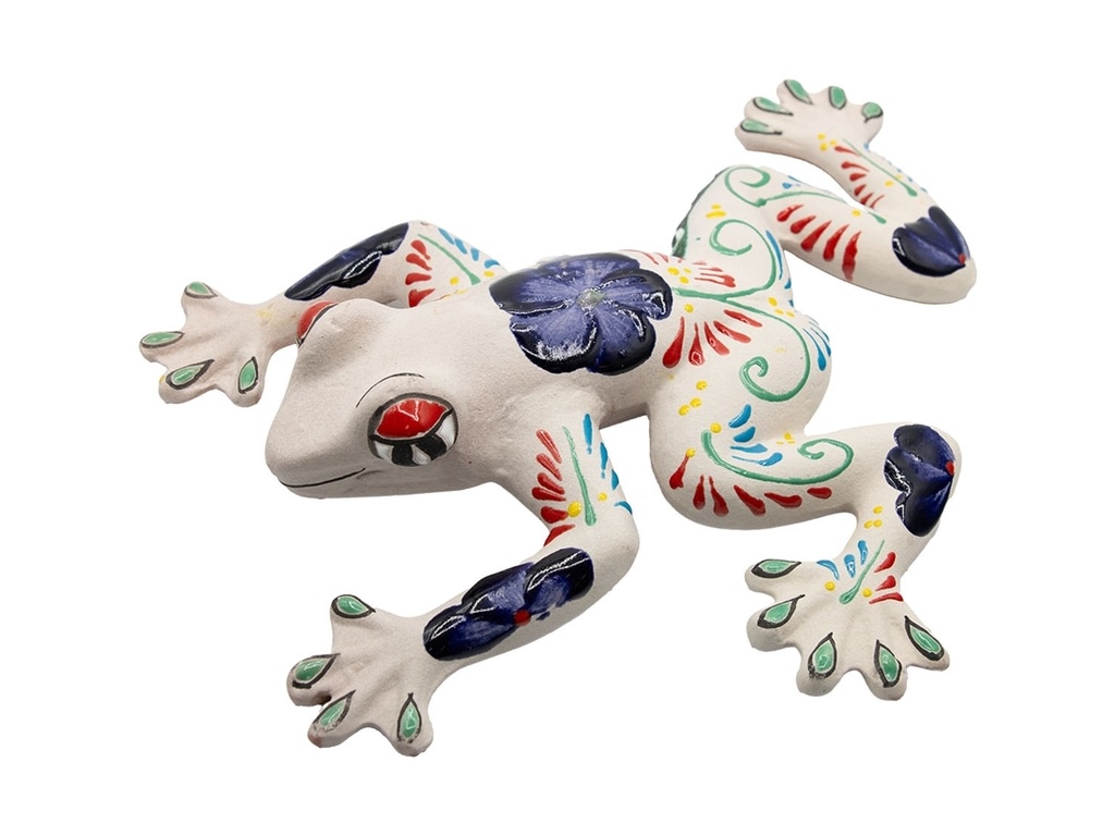 TALAVERA TIERRA LUZ WALL FROG, 14"x3.0"x16.0"
