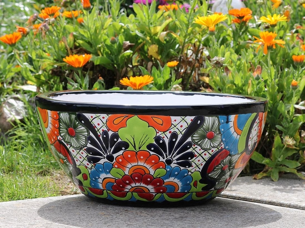 [TL-J2096] LARGE MICHOACANA BOWL, 8.5" x 18.5"