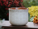 CHAMPANERA POT, LARGE, 9.0"X7.5", CHRYSANTHEMUM WHITE, SOLD IN CASE OF 4