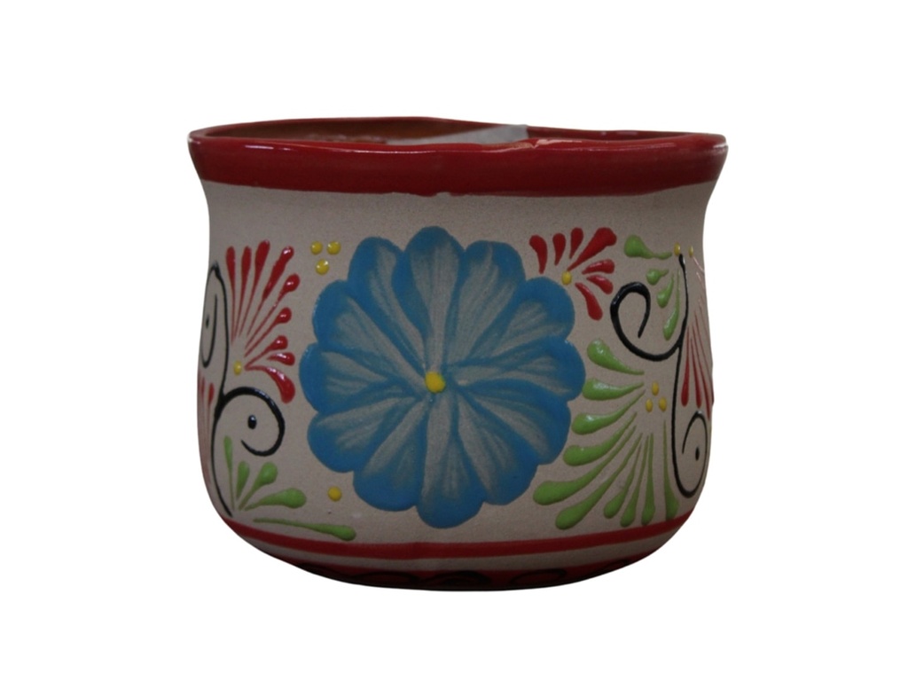 TALAVERA TIERRA LUZ CHAMPANERA, 8.0"X7.0" , SOLD IN CASE OF 6