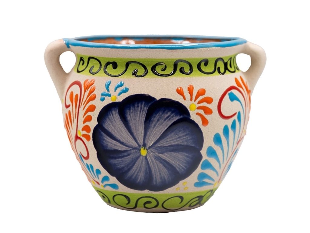 TALAVERA TIERRA LUZ MINI MICHOCANA, 9.0"X7.0", SOLD IN CASE OF 4
