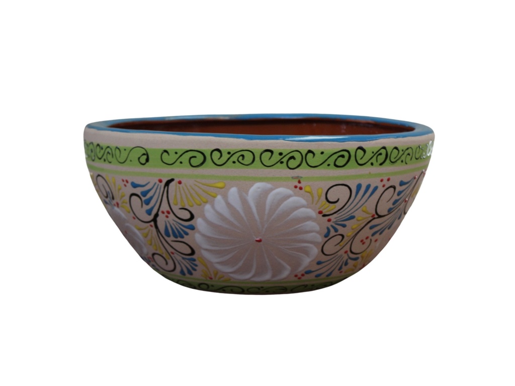 [TL-J5096TRL] TALAVERA TIERRA LUZ LARGE MICHOACANA BOWL, 8.5" x 18.5"