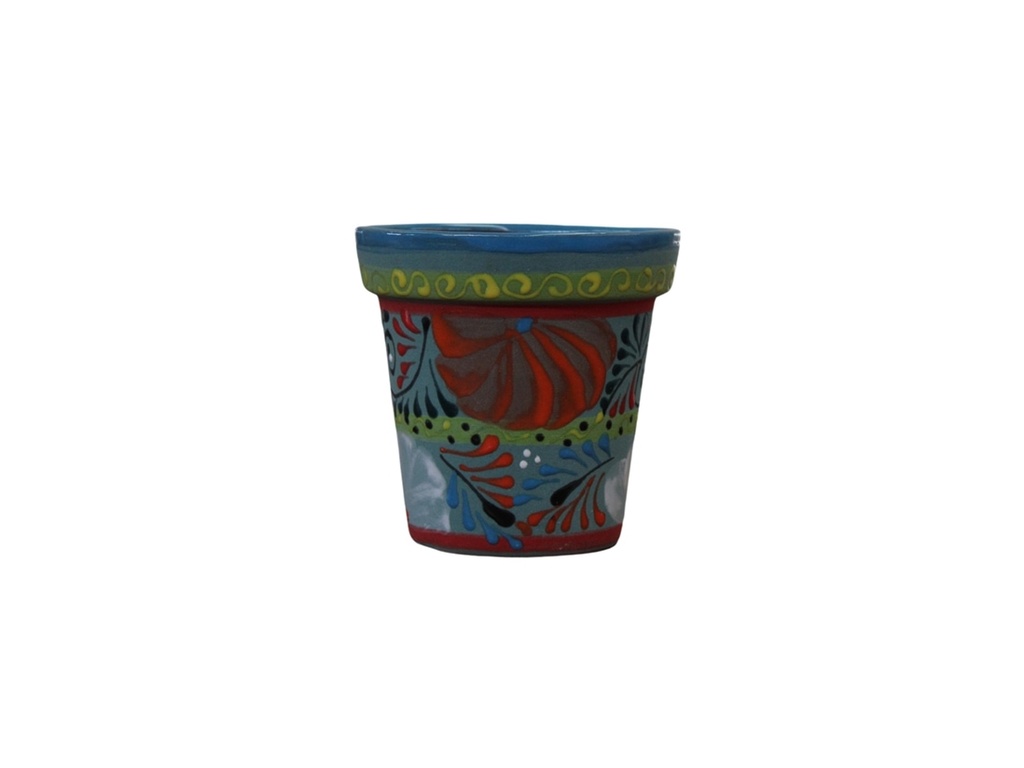[TL-J5115TRL-C6] TALAVERA TIERRA LUZ GARDEN VASE #3, 6" x 6.5", SOLD IN CASE OF 6