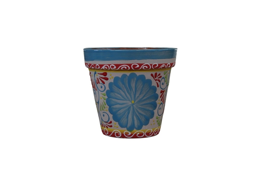 [TL-J5116TRL-C4] TALAVERA TIERRA LUZ GARDEN VASE #20, 7.5" x 8", SOLD IN CASE OF 4