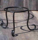 IRON SINGLE RING STAND, 8"X8"