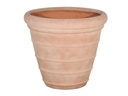 ROPE LINE PLANTER, ITALIAN TERRA COTTA, 14.0"X12.5"