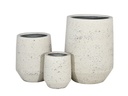 SLATE PLANTER, IVORY NATURAL STONE, SET OF 3- 21.0"X27.0", 15.5"X19.0", 11.0"X13.0"