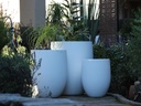 MILANO TALL PLANTER, PURE WHITE, SET OF 3- 26"X32", 20.5"X27", 16"X21.5"