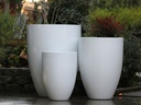 MIAMI PLANTER, GLOSSY WHITE, SET OF 3- 25.5"X34", 20.5"X28.5", 15.5"X21.5"