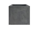 CUBE PLANTER CEMENT GREY, SET OF 4-17.5"x17", 14"x14", 12"x11.5", 9.5"x8.5"
