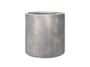 CYLINDER M-MODERN PLANTER, CEMENT DARK, SET OF 5- 25.0"X25.0", 20.0"X20.0", 15.5"X15.5", 12.5"X12.5", 10.0"X10.0"