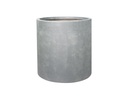CYLINDER M-MODERN PLANTER, DARK GREY, SET OF 3 -15.5"X15.5", 12.5"X12.5", 10.0"X10.0"