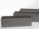 HAMPTON PATIO BOX, CONCRETE LIGHT GRAY, 23.5"X7.0"X7.0", SOLD IN CASE OF 6