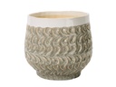 TEAR DROP PLANTER CUP, PEBBLE GREY, 7.5"X6.5", SOLD IN CASE OF 2