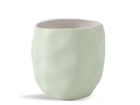 HAND FORMED GROWER POT, SAND SAGE GREEN, 6.5"X6.5", CASE OF 4