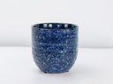 PEBBLE BEACH PLANTER, INDIGO SPLASH, 4.5"X4.5", CASE OF 8