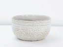 PEBBLE BEACH BOWLS, WHITE DAISY, 7.5"X3.5", CASE OF 6