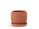 RAIN DROP ORCHID PLANTER,SAND CANYON CLAY, 7.5"X6.5", CASE OF 4