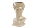 BARDINI HEAD PLANTER, ARTISAN CLAY, 9.5"X9.0"X16.5", SOLD IN CASE OF 2