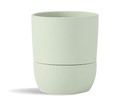 URBAN DWELLER SELF-WATERING POT, SAND SAGE GREENWHITE, 5.0"X5.5", CASE OF 6