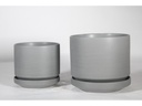 MELROSE M-MODERN PLANTER, JUST GREY, 10.0"x10.5", SOLD IN CASE OF 2