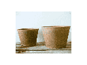 WEMBLEY TERRA COTTA FARM POTS, MOSSED REDSTONE, 10"X6.5", 8.0"X5.5" (SOLD IN CASE OF 2 SETS)