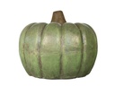 CLAY PUMPKIN,GREEN, 16.0"X13.0"