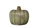 CLAY PUMPKIN,GREEN, 13.0"X11.0"