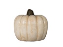 CLAY PUMPKIN,WHITE, 13.0"X11.0"