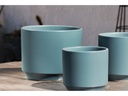 LARGE COMET PLANTER , TWILIGHT BLUE, SET OF 3- 12"X10" 10"X8.5" 8"X8"