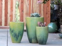MIAMI PLANTER, PAPAYA, SET OF 3- 18.0"X25.5", 14.5"X21.0", 12.0"X18.0"