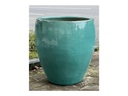 VICTORIA AGAVE PLANTER, TURQUOISE, SET OF 4- 19.5"X21", 15.5"X16.5", 11"X12.5", 8"X7"