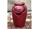 TEA GARDEN FOUNTAIN, SELF CONTAINED, OX RED, SIZE D, 15.0" X 23.0" (PUMP INCLUDED)