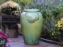 TEA GARDEN FOUNTAIN, SELF CONTAINED, PAPAYA, SIZE C, 18.0" X 27.5.0"(PUMP INCLUDED)
