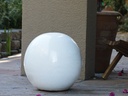 DECORATIVE SPHERE, WHITE, 19.5