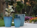 EXTRA LARGE BUCKET PLANTER, GREEN MIRAGE, SET OF 3- 22.0"X23.0", 17.5"X19.5", 13.5"X15.5"