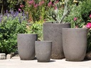 TALL MILANO CONE PLANTERS, CORAL BRONZE, SET OF 4- 21.5"X27.0", 17"X23", 13"X18", 11"X14
