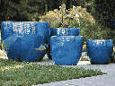 BIG SONOMA PLANTER, FALLING AQUA, SET OF 4 - 27.0" X 22.0", 22.0"X19.0", 17.5"X15.0", 14.0X12.5", ABCD