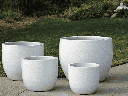 BIG SONOMA PLANTER, WHITE WHITE, SET OF 4-27.0" X 22.0", 22.0"X19.0", 17.5"X15.0", 14.0X12.5", ABCD