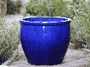 XLG NO DECOR PLANTER, FALLING BLUE, 30.0'' X 26.0''