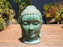MEDIUM BUDDHA HEAD, GREEN STREAM, SIZE B, 14"X 20"